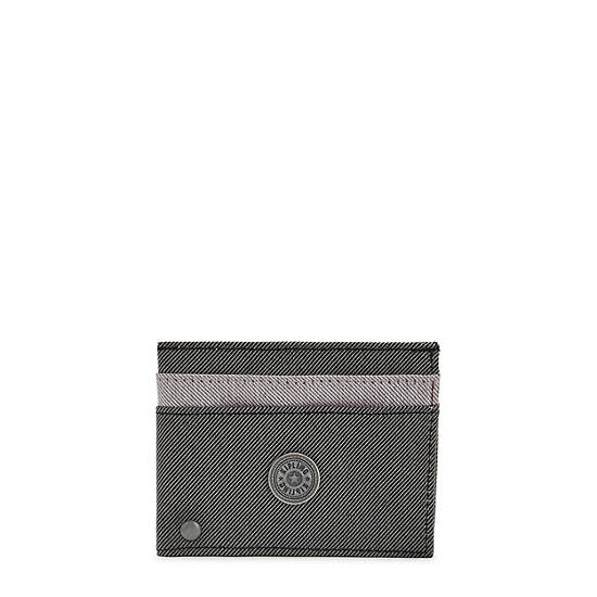 Kipling Jonas Card Case Bags Duo Grey Black | AU 2143DF